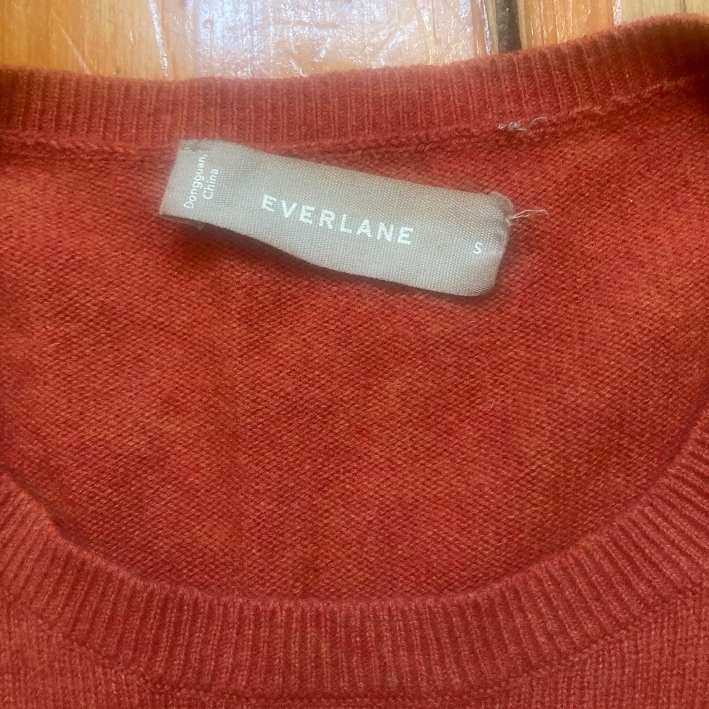 Everlane Cashmere Crew - Burnt Orange - Picture 7 of 10